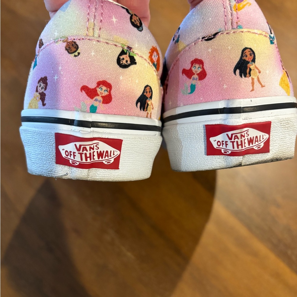 Vans Slip-On Sneakers Pink Multicolor Disney Princess Print - Picture 3 of 8